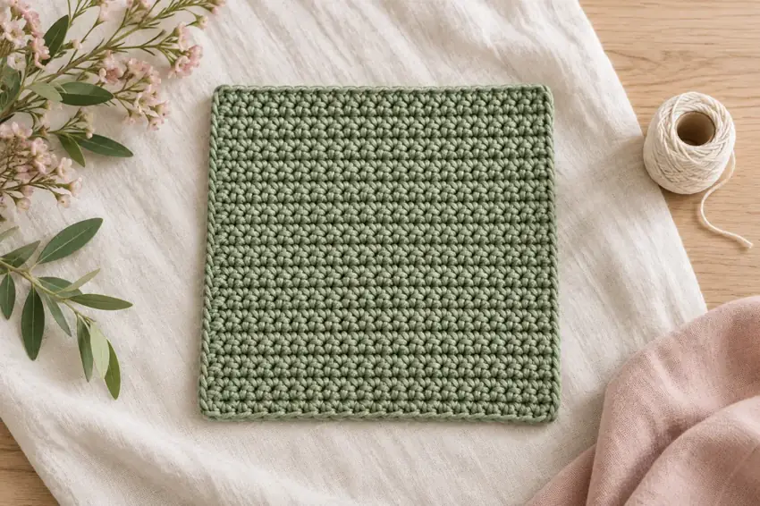 AI concept illustration for Everyday Cotton Dishcloth — a Simple Single Crochet Pattern