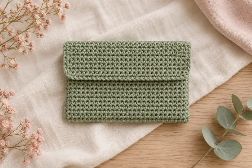 AI concept illustration for Little Envelope Crochet Pouch